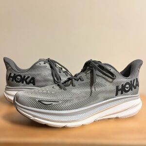 Hoka Clifton 9 Men's Size 13 Gray Running Shoes Harbor Mist